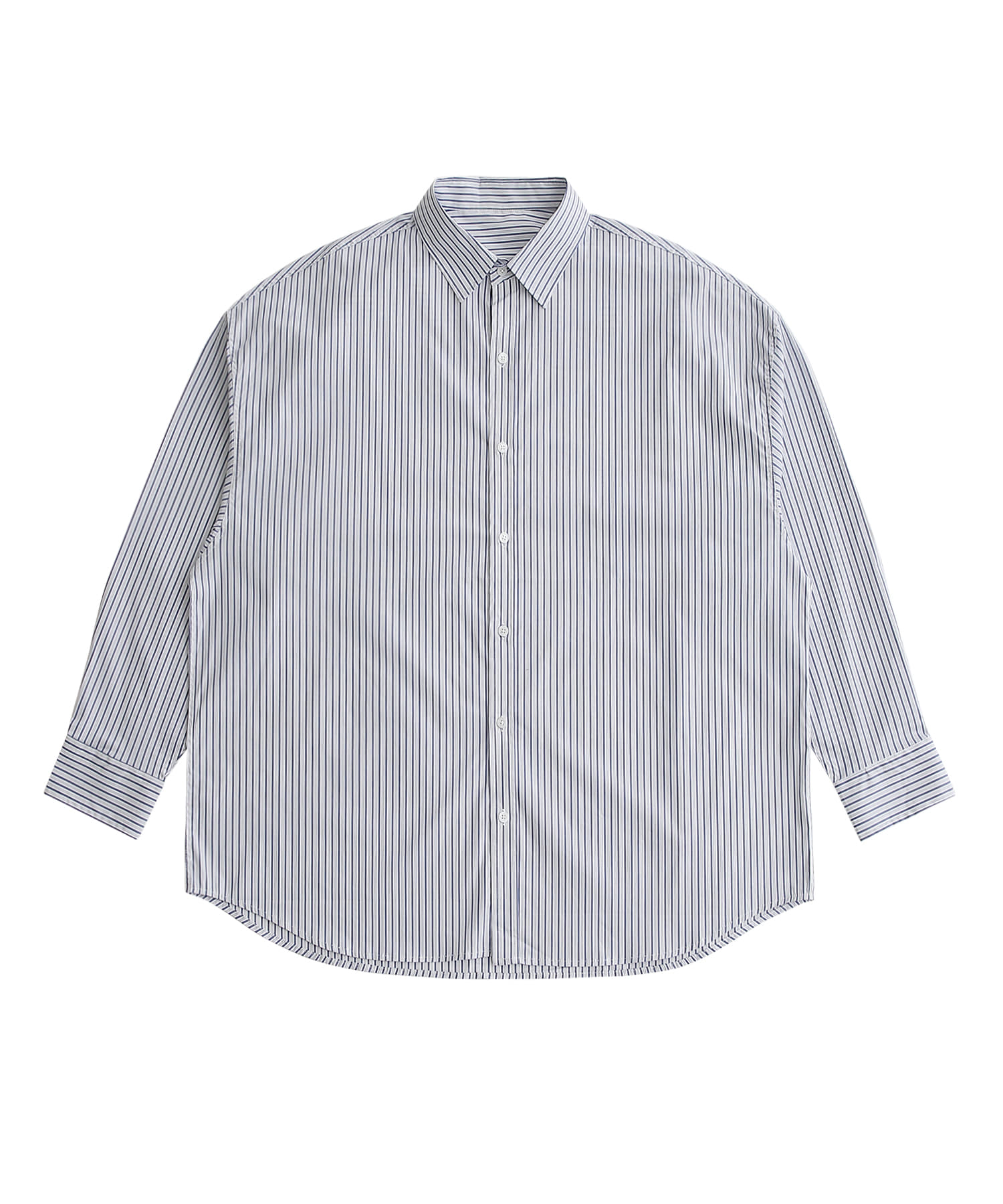 Oversized Stripe Shirt (BLUE)