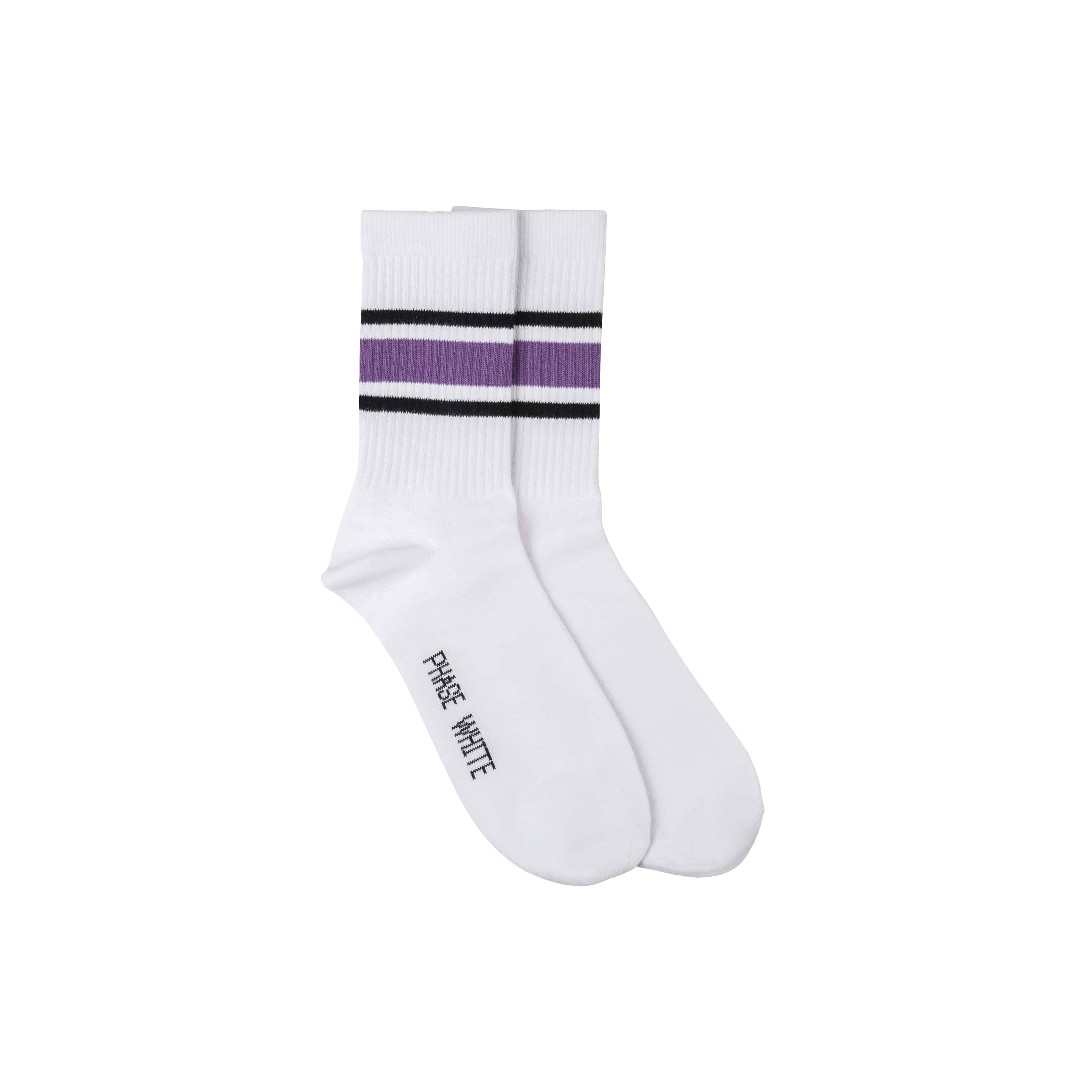 Logo Socks 2-Pairs (PURE WHITE)